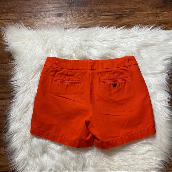 J. Crew Red/Coral Chino Shorts 4” Length Size 0 - Picture 8 of 8